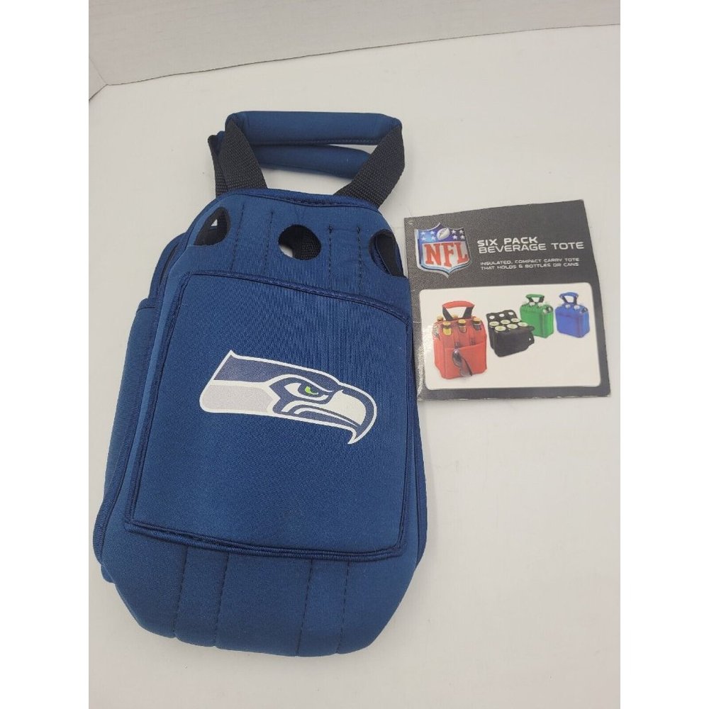 NFL Six Pack Beverage Tote Seattle Seahawks New With Tags